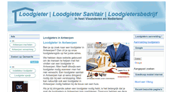 Desktop Screenshot of loodgieters.leovacity.be