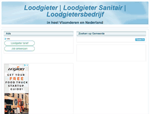 Tablet Screenshot of loodgieters.leovacity.be