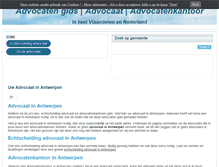 Tablet Screenshot of advocaten.leovacity.be